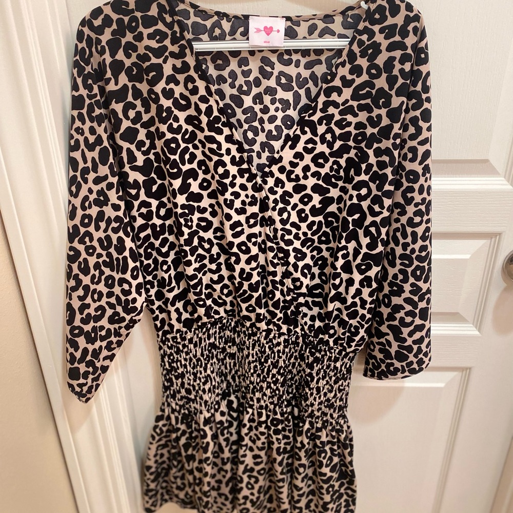 Buddylove cheetah mini dress